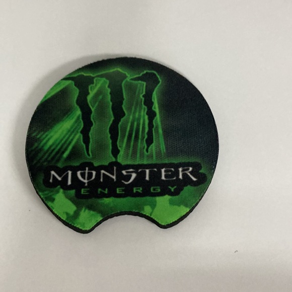 COPY - Monster Energy Logo License Plate With Cup Holders Inserts - Picture 6 of 6